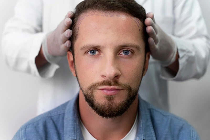 Planung der Haartransplantation